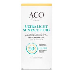 ACO Ansigtssolcreme SPF50 – Mat Finish & Høj Beskyttelse