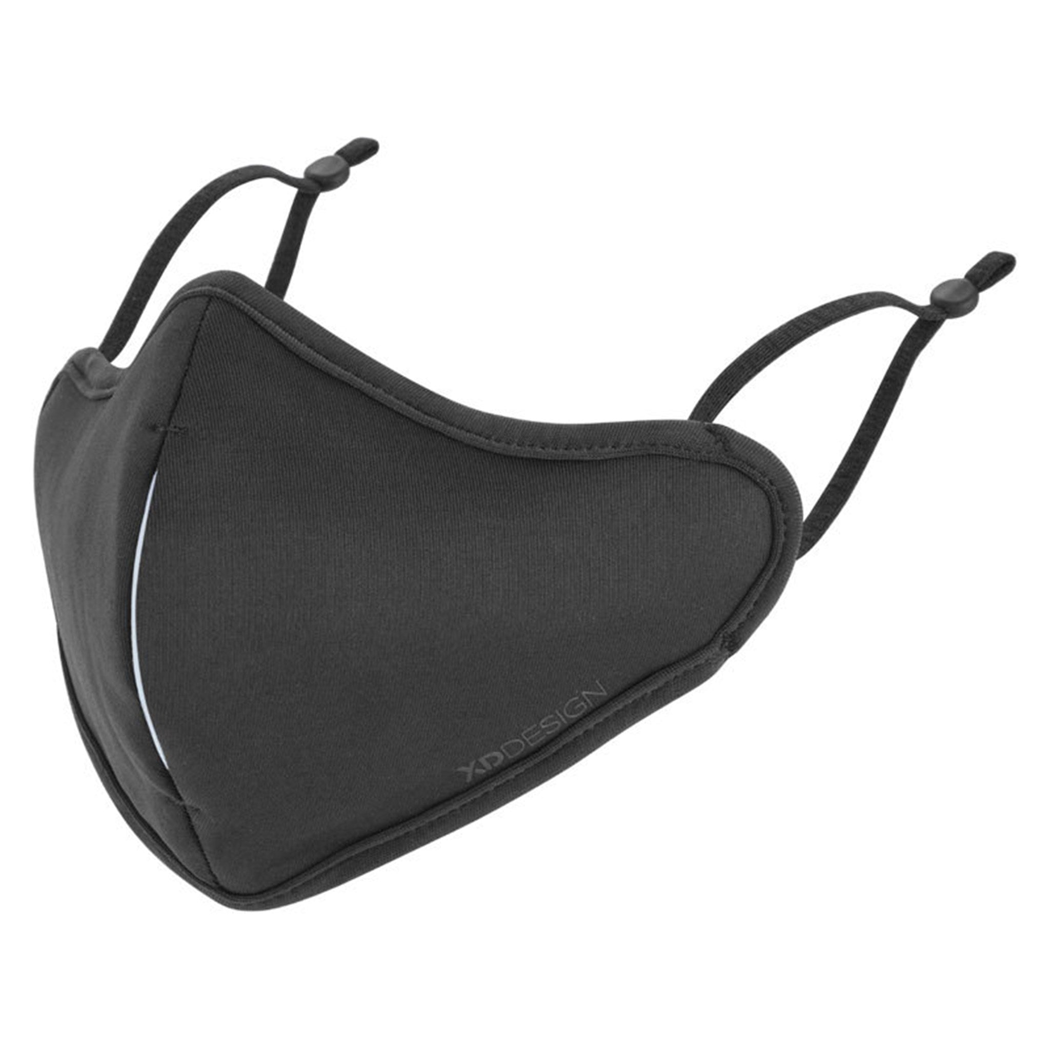 Elegant Sort Vaskbar Ansigtsmaske med 5 Filtre - Stil og Sikkerhed