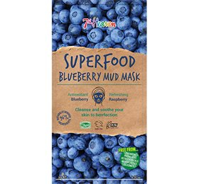 Ansigtmaske med blåbær - 7th Heaven Superfood Mud