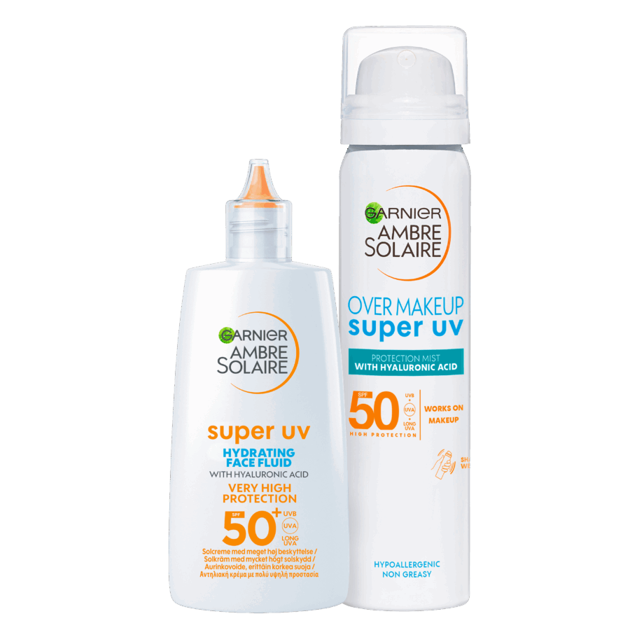 Garnier Ambre Solaire Ansigtsspray SPF50 - Solbeskyttelse