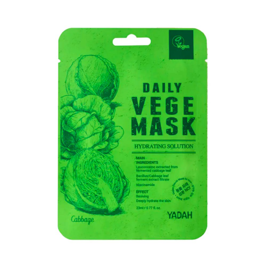Yadah Daglig Vegansk Kålsheet-Maske - Fugtgivende Pleje