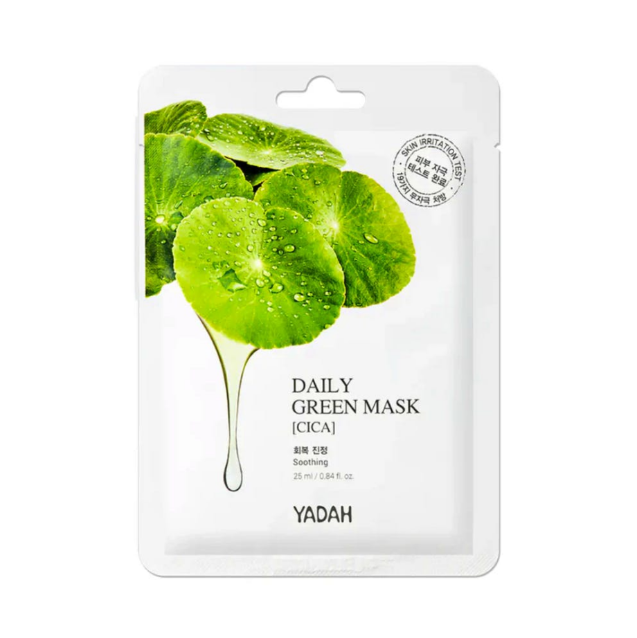 Yadah Daily Green CICA Ansigtsmaske – Beroligende & Fugtgivende