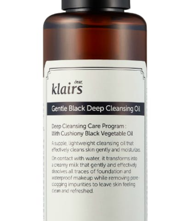 Sort Klairs Gentle Black Deep Cleansing Oil 150 - Klairs Goodcare  - 8809115025937