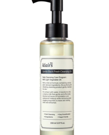 Sort Klairs Gentle Black Fresh Cleansing Oil 150 - Klairs Goodcare  - 8809572890994