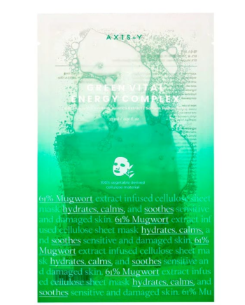 Grøn Axis Green Vital Energy Complex Mask Stk - Axis-y Goodcare  - 8809634610157