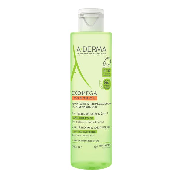 Derma Exomega Control Emollient Cleansing Gel 200 - A-derma Goodcare - 3282770144116