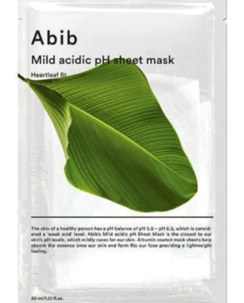 Abib Mild Acidic Sheet Mask Heartleaf Fit Stk - Abib Goodcare  - 8809624725731