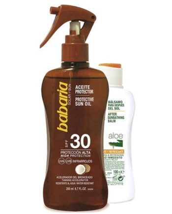 Babaria Protective Coconut Oil Spray Spf & After Sun 200 100 - Babaria Goodcare  - 8410412520089