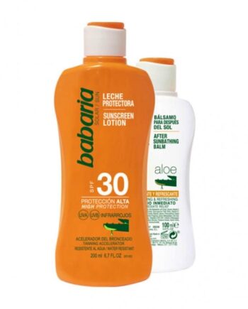 Babaria Sunscreen Milk Lotion Spf30 & After Sun 200 100 - Babaria Goodcare  - 8410412705424