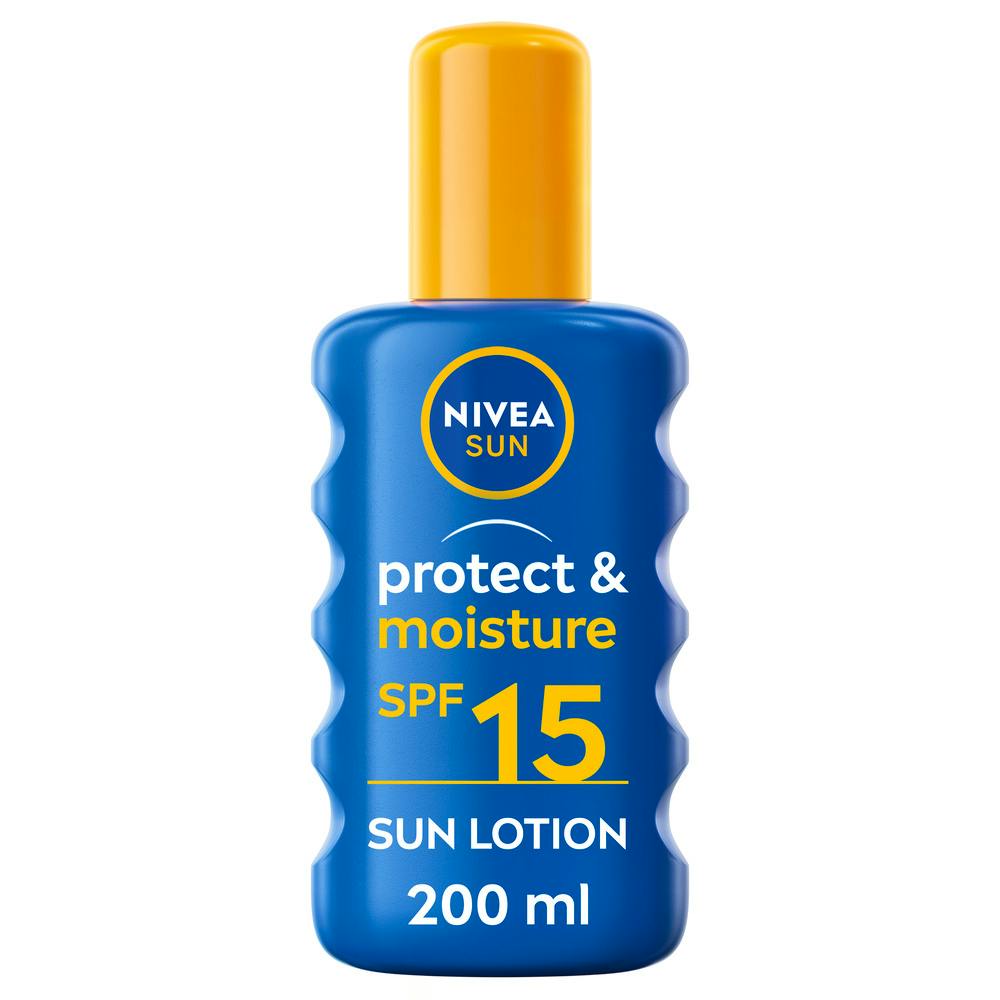 Nivea Sun Protect & Moisture Sun Spray Spf15 200 - Nivea Goodcare - 4005900370556
