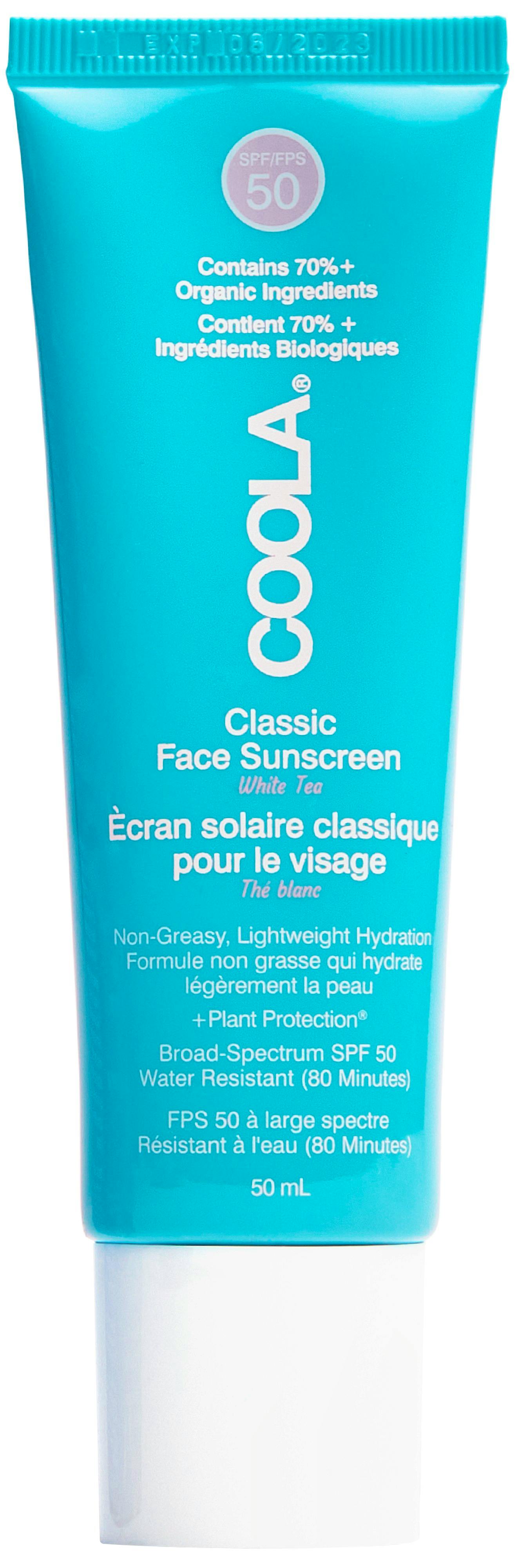 Hvid Coola Classic Face Sunscreen White Tea Spf50 - Coola Goodcare  - 0850008614354