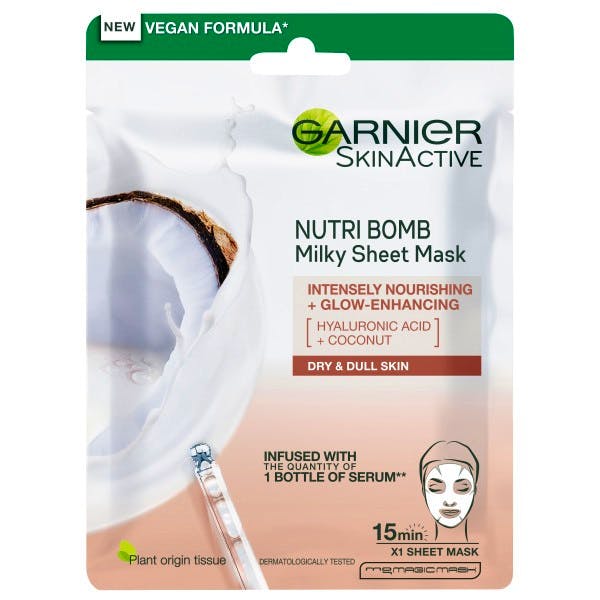 Garnier Nutri Bomb Intensely Nourishing & Glow Enhancing Milky Tissue Mask Stk - Garnier Goodcare - 3600542319744