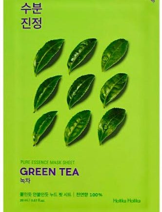 Grøn Holika Holika Pure Essence Mask Sheet Green Tea - Holika Holika Goodcare  - 8806334368081