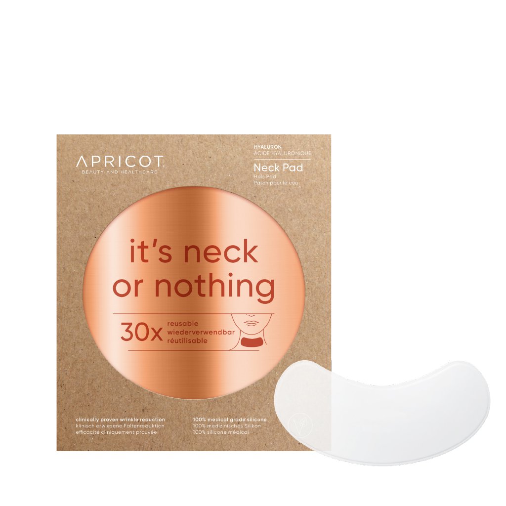 Hals Maske & Silikone Pude Med Hyaluron Neck Nothing Apricot Ansigtsmaske Apricot Studiobuus - Apricot Goodcare  - 4260543570156