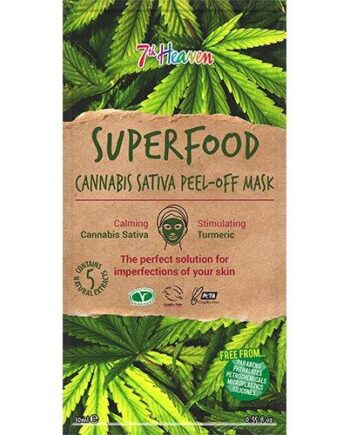 7th Heaven Ansigtsmaske Superfood Canabis Sativa 10ml - Earth Kiss Goodcare  - 083800049868