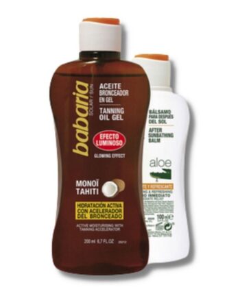 Babaria Solpleje Sæt Tanning Coconut Oil Gel & After Sun - Babaria Goodcare  - 8410412705295