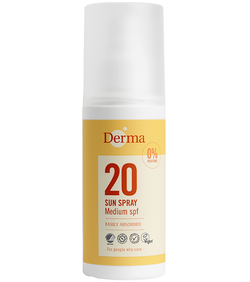 Derma Solspray Spf20 150 Vandfast Solcreme - Derma Sun Goodcare - 5709954020991