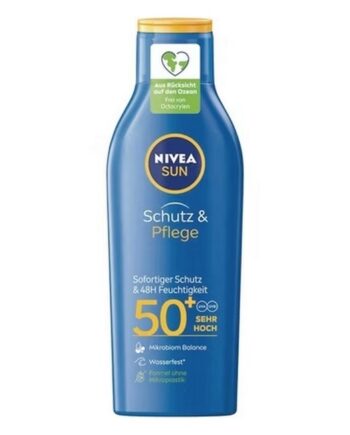 Blå (Blue) Nivea Sun Protect & Care Sun Lotion Spf50 200 - Nivea Goodcare  - 4005900246905